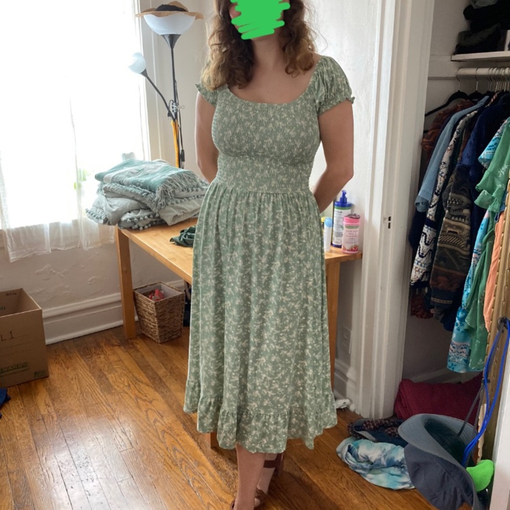 Urban Outfitters Shirred Dress (M)